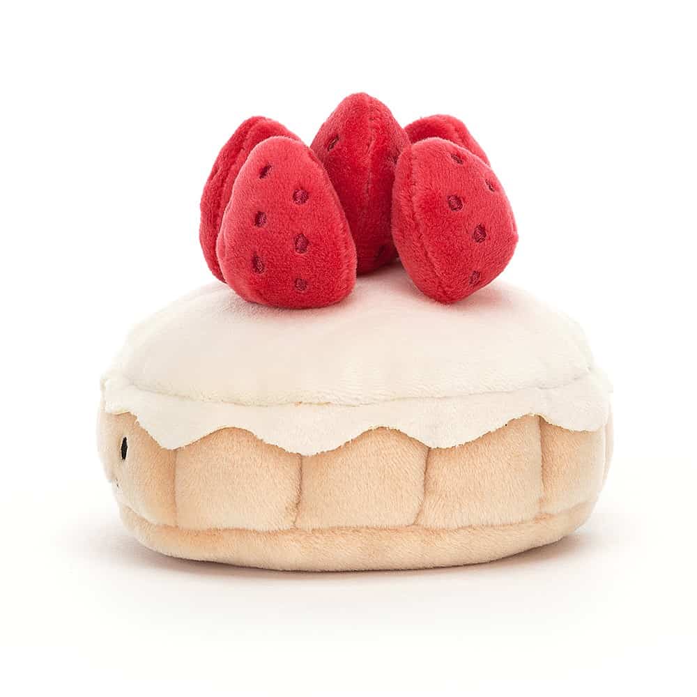 Jellycat Pretty Patisserie Tarte Aux Fraises - 7x9cm - Image 2