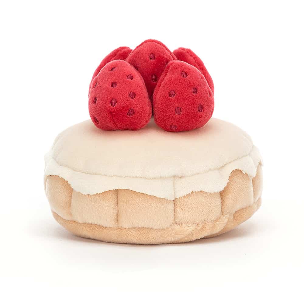 Jellycat Pretty Patisserie Tarte Aux Fraises - 7x9cm - Image 3