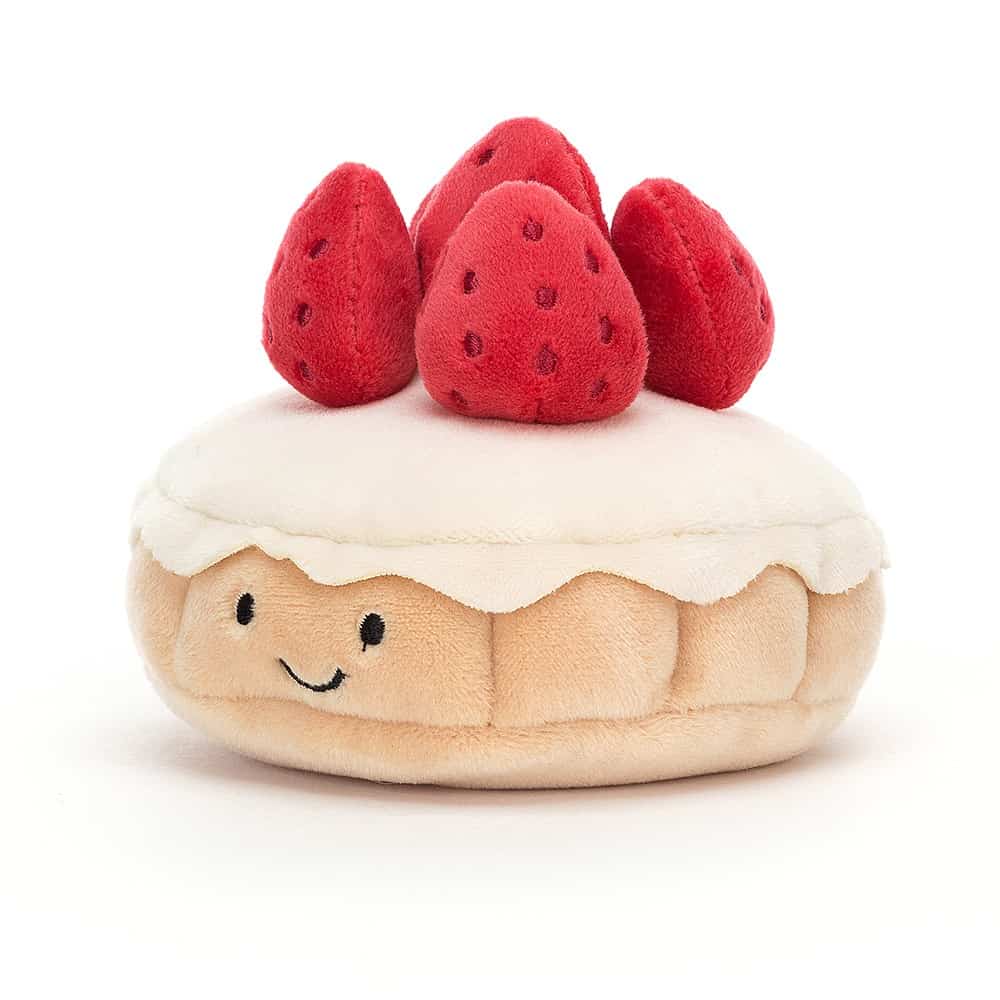 Jellycat Pretty Patisserie Tarte Aux Fraises - 7x9cm - Image 4