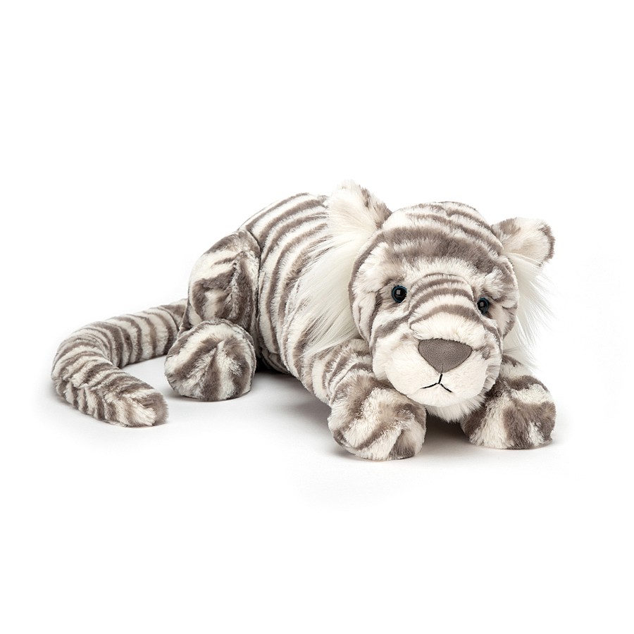 Jellycat Sacha Snow Tiger - Large, 18 Inch