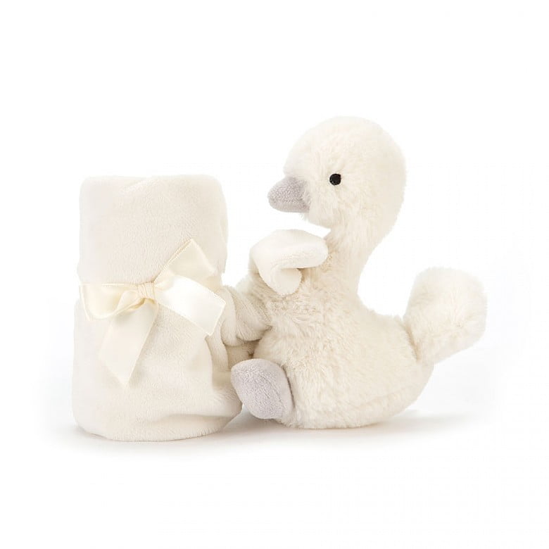 Jellycat Syllabub Swan Grey Soother - 34 cm - Image 3