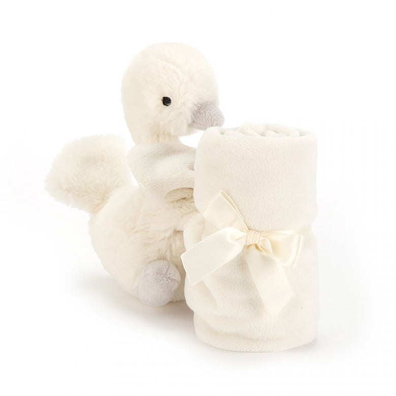 Jellycat Syllabub Swan Grey Soother - 34 cm