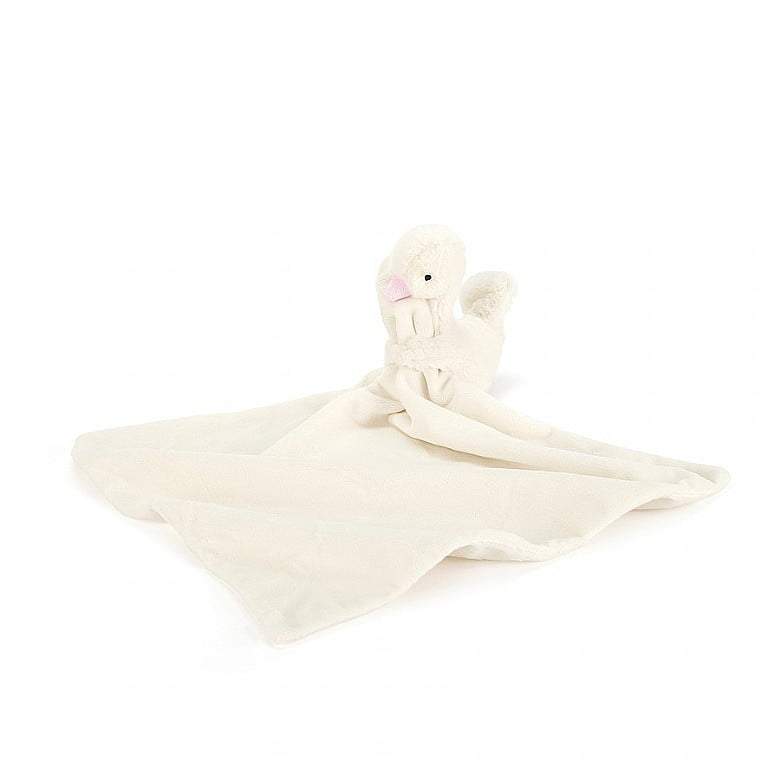 Jellycat Syllabub Swan Pink Soother - 34 cm - Image 2