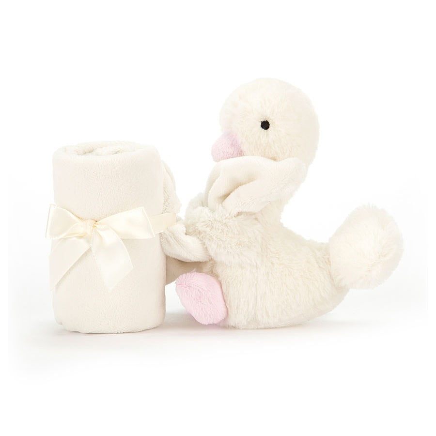 Jellycat Syllabub Swan Pink Soother - 34 cm - Image 3