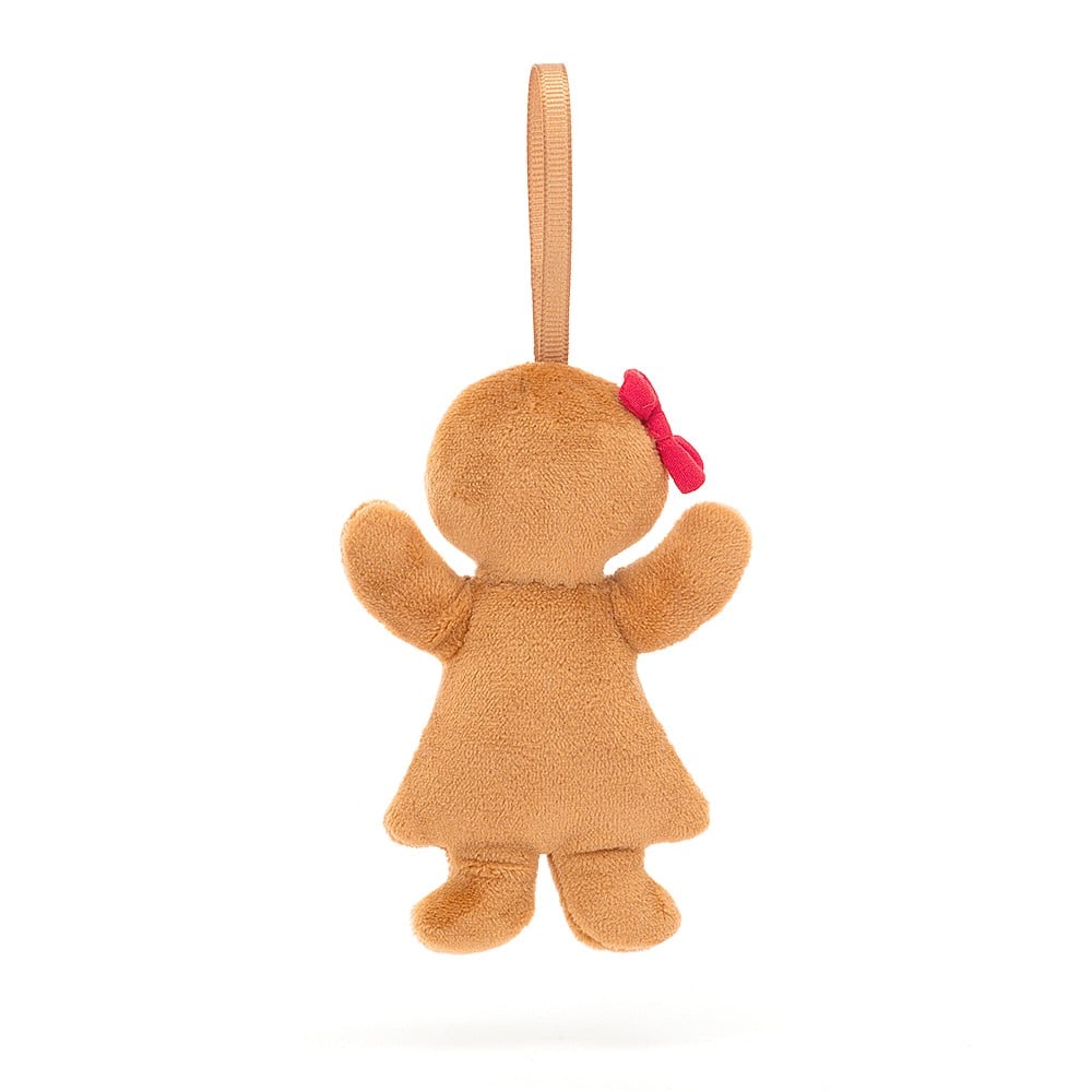 Jellycat Festive Folly Gingerbread Ruby - 10x6cm - Image 2