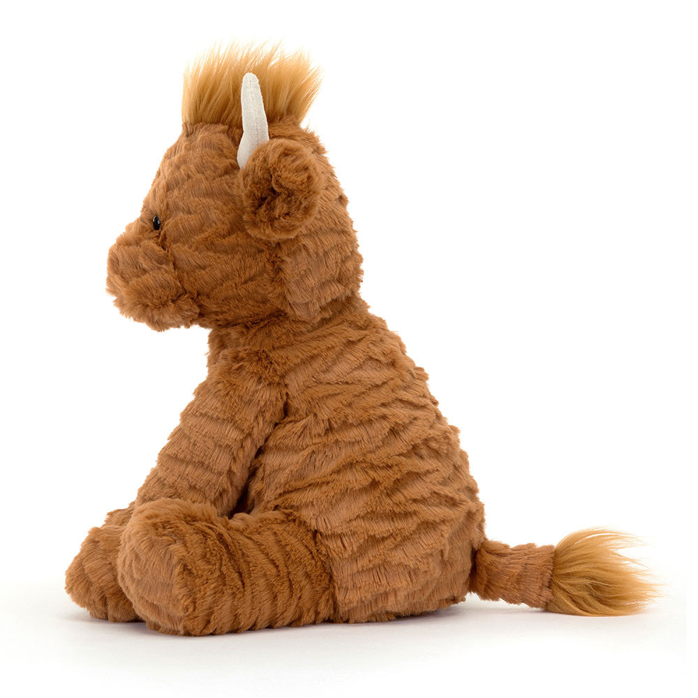Jellycat Fuddlewuddle Highland Cow - Medium, 23x13x9cm - Image 3
