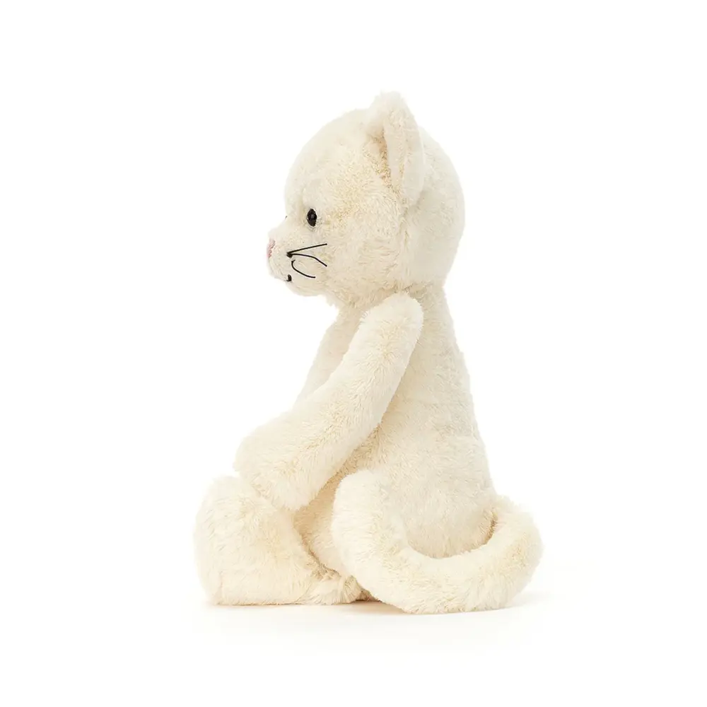Jellycat Bashful Cream Kitten, Medium, 31x12cm - Image 2