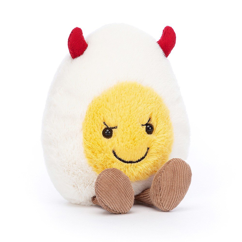 Jellycat Amuseables Devil Boiled Egg, 14x8 cm