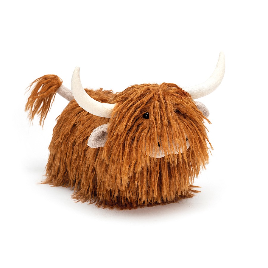 Jellycat Charming Highland Cow - Medium, 31 cm