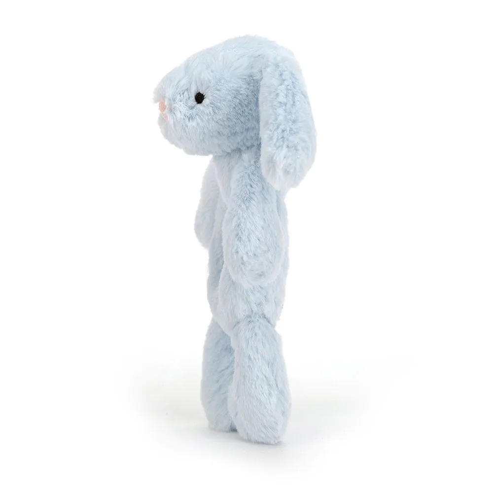 Jellycat Bashful Bunny Baby Blue Ring Rattle - Image 3