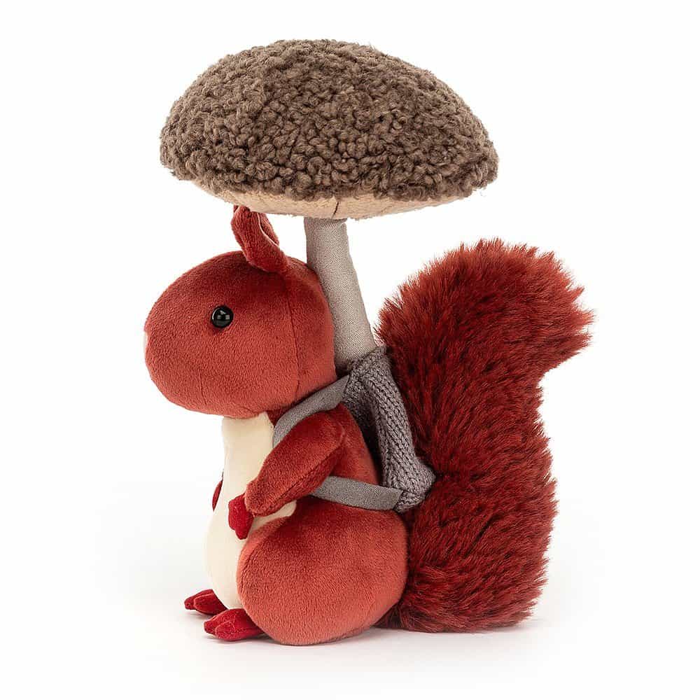 Jellycat Fungi Forager Squirrel - 20 x 9 cm - Image 2