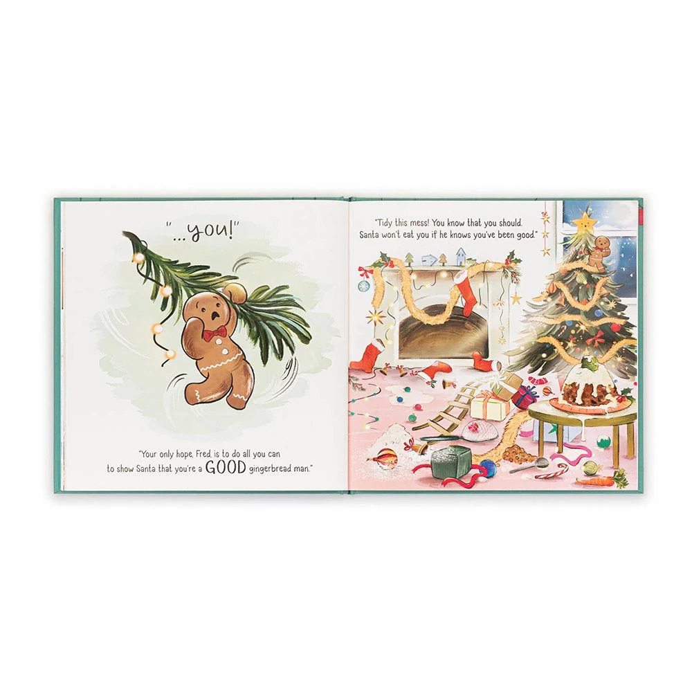Gingerbread Fred Story Book - Jellycat - Image 3