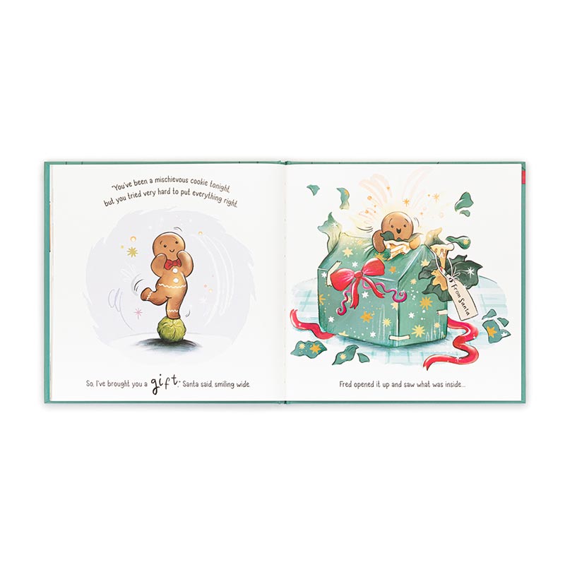 Gingerbread Fred Story Book - Jellycat - Image 2
