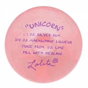 Lolita Unicorn Hand Painted Wine Glass - Image 4