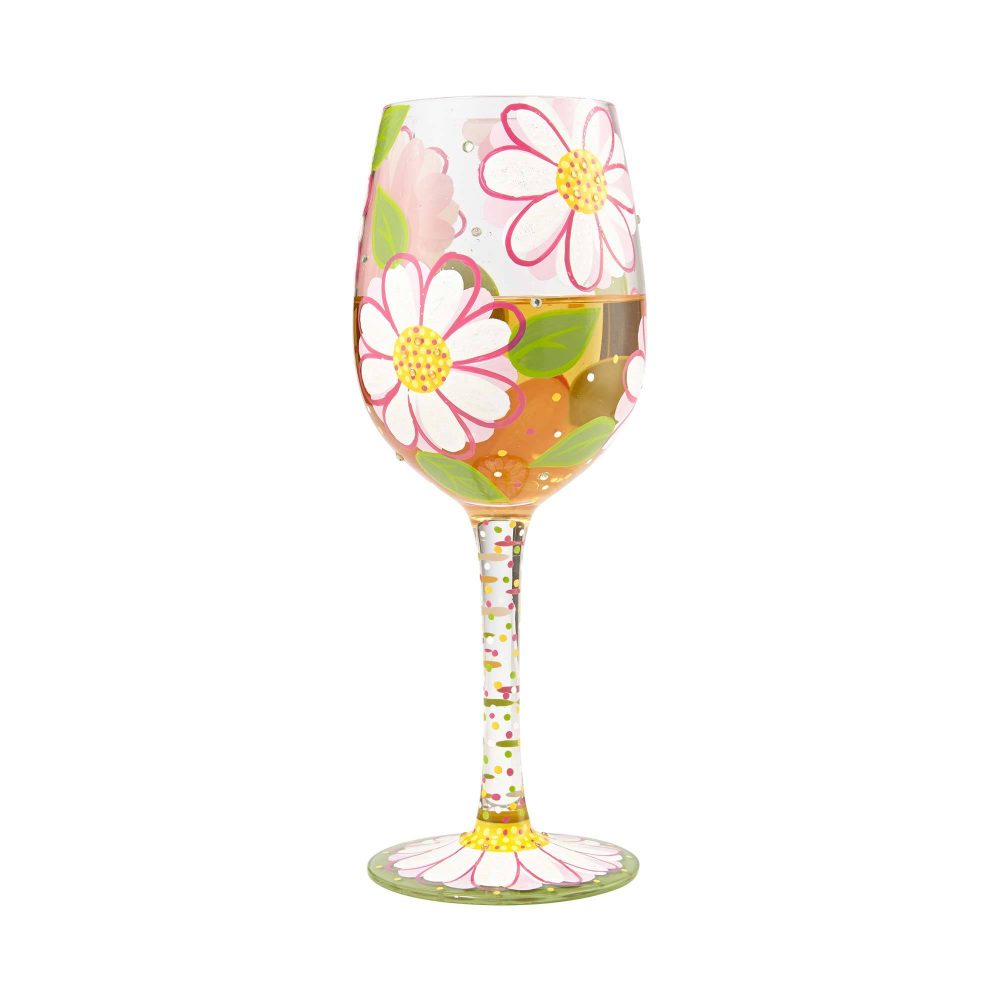Lolita Oops I Daisied Daisy Hand Painted Wine Glass - Image 3