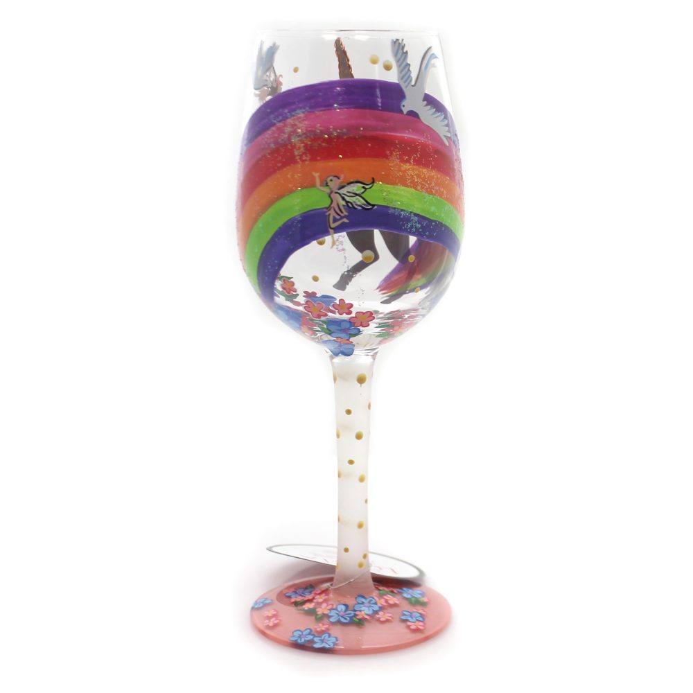 Lolita Unicorn Hand Painted Wine Glass - Image 3