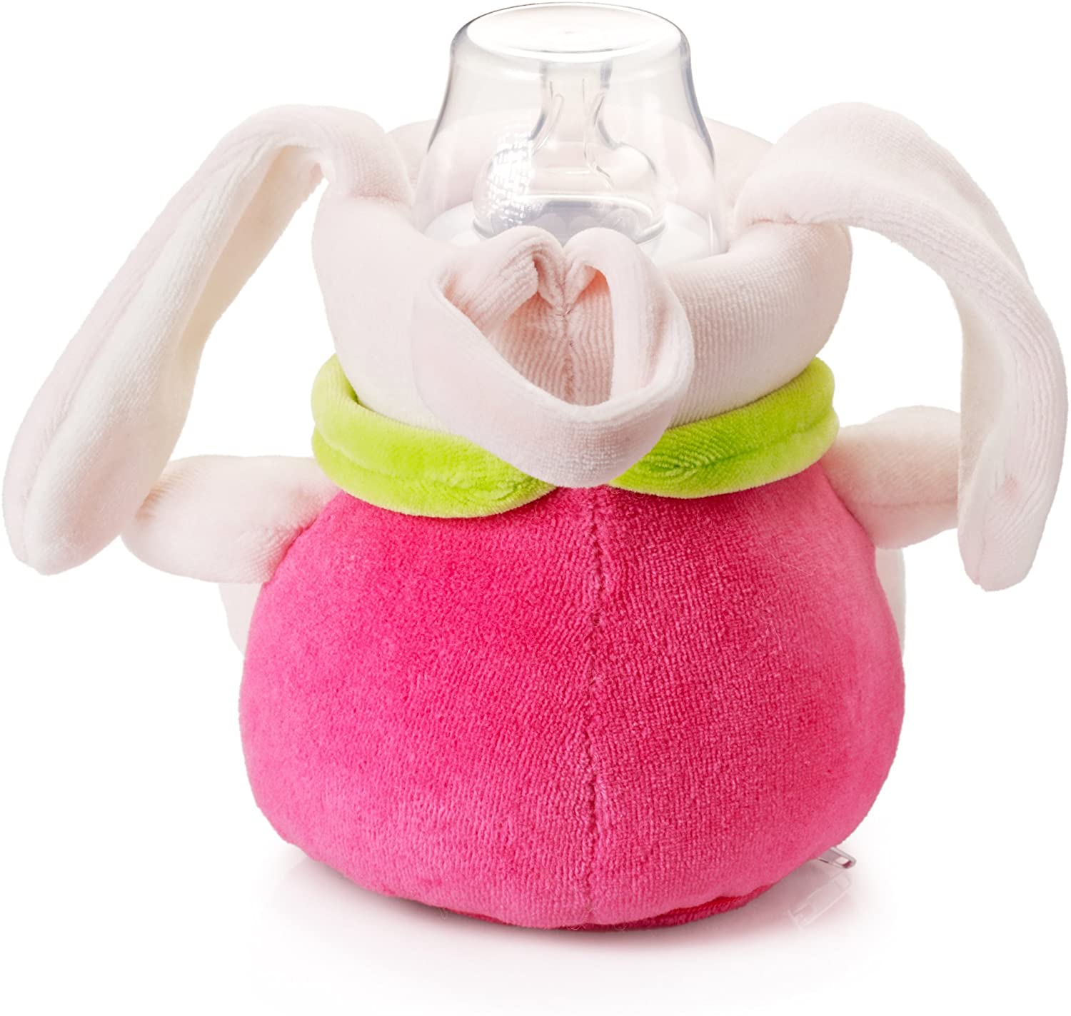 Milkysnugz Pink Rabbit Baby Feeding Bottle Cover Holder - Image 2
