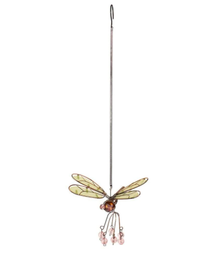 Metal and Glass Dragonfly Suncatcher Hanging Garden Ornament - Langs - Image 4