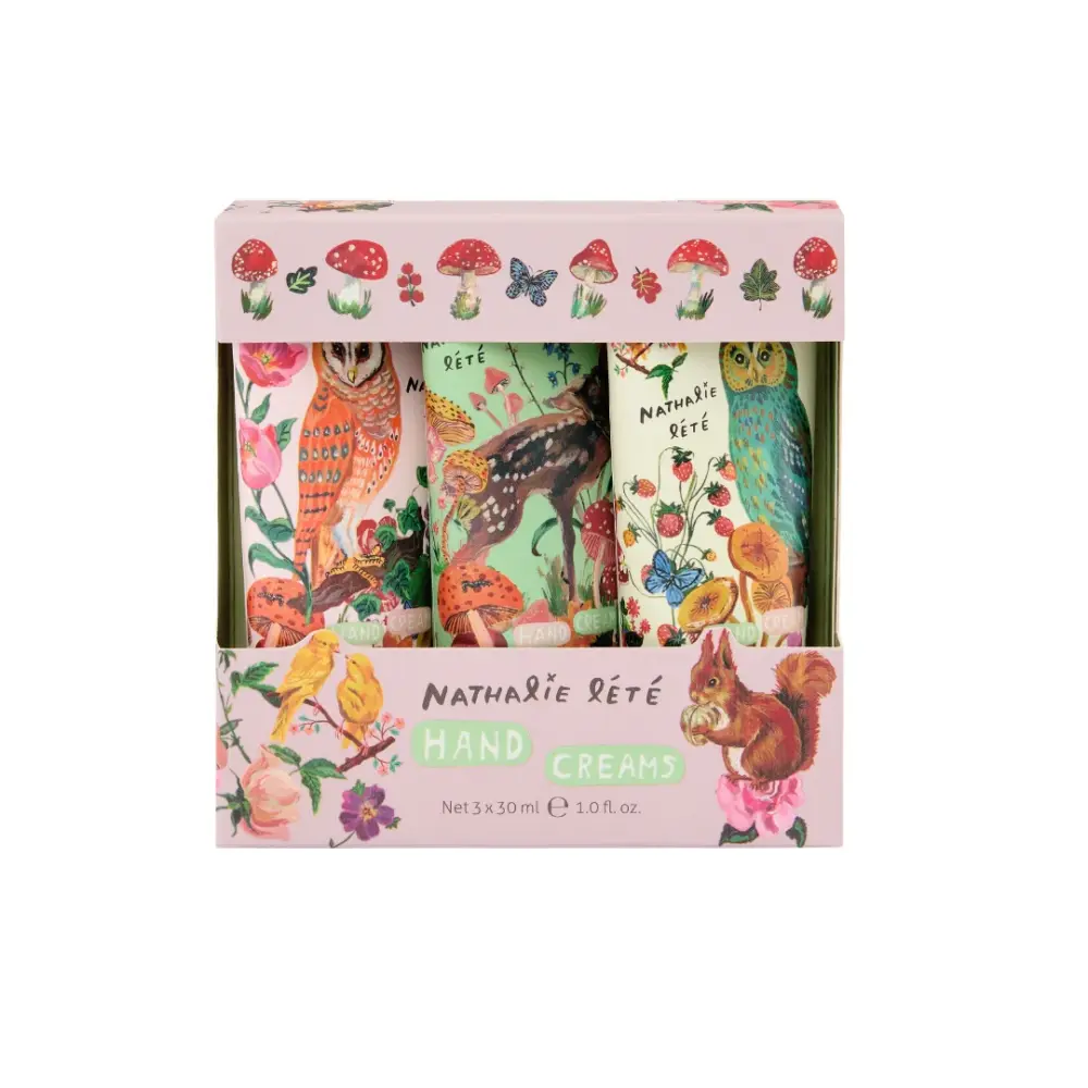 Nathalie Lete - Forest Folk Hand Creams Trio 3 x 30ml - Heathcote and Ivory