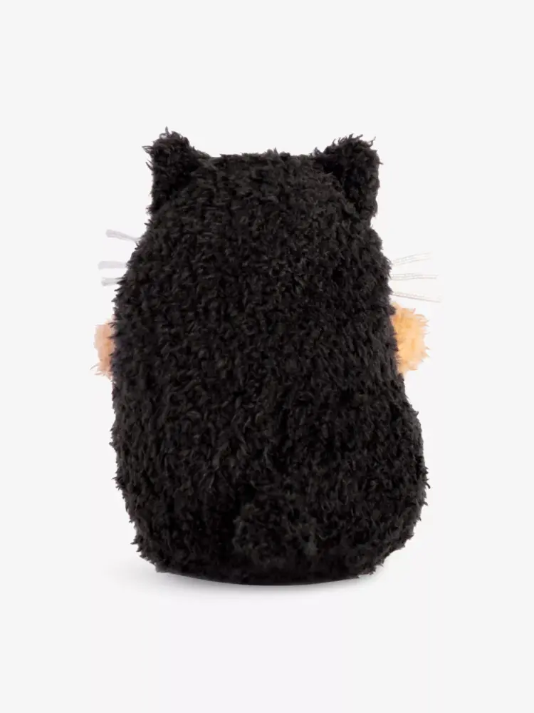 Noodoll Black Kitty Cat Ricespud Mini Sitting Plush Toy 13cm - Image 4