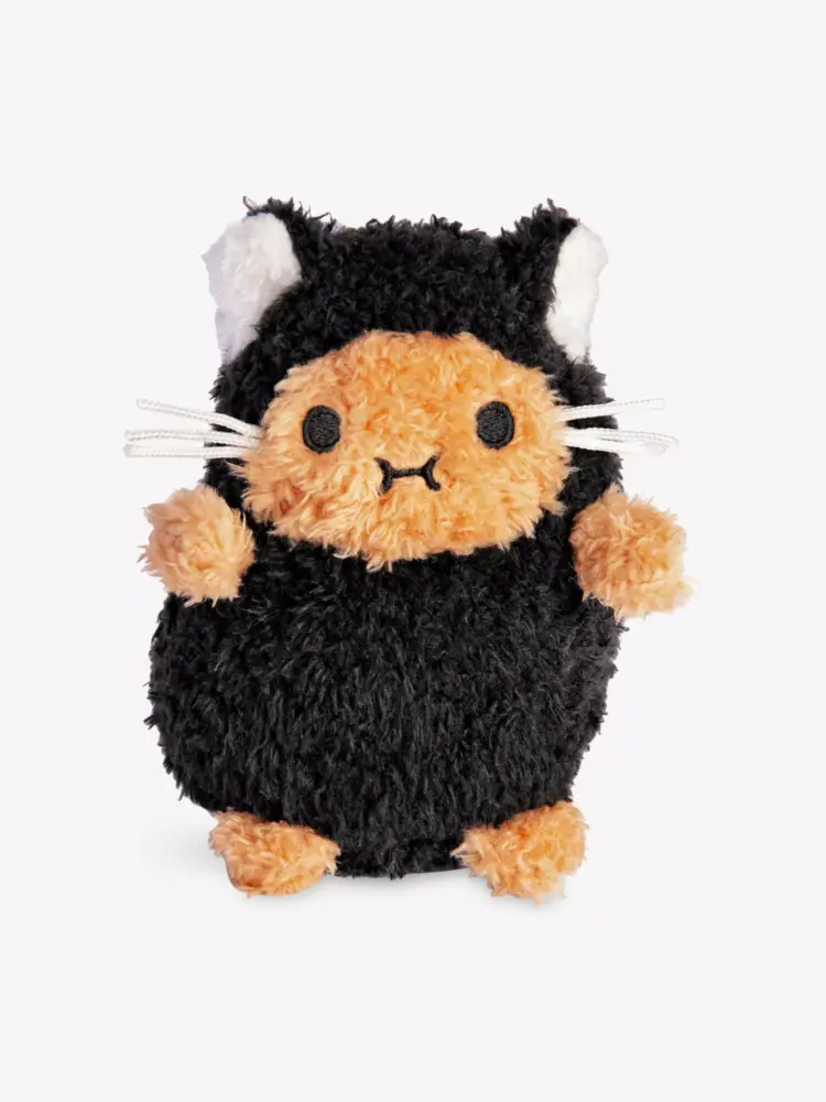 Noodoll Black Kitty Cat Ricespud Mini Sitting Plush Toy 13cm