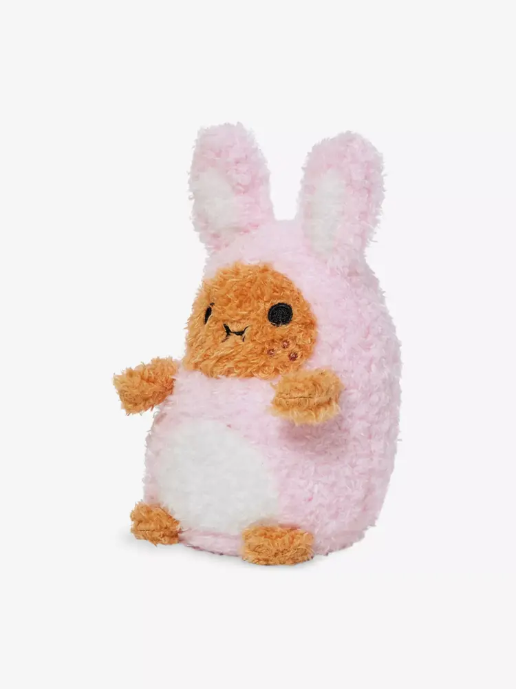 Noodoll Pink Rabbit Ricespud Mini Sitting Plush Toy 15cm - Image 3