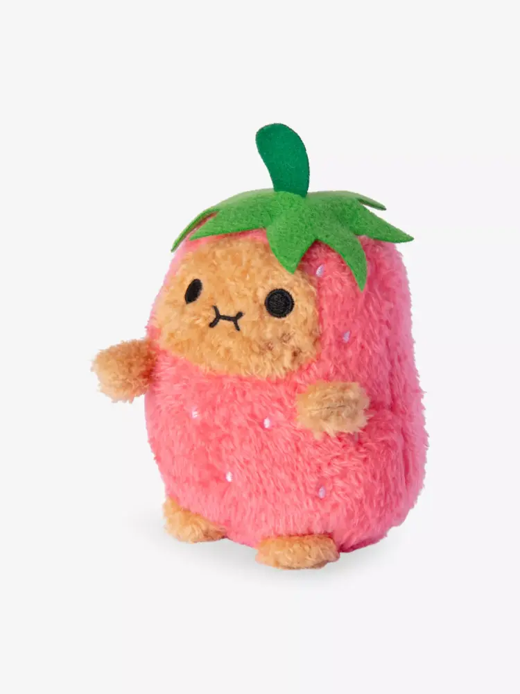 Noodoll Strawberry Ricespud Mini Sitting Plush Toy 13cm - Image 3