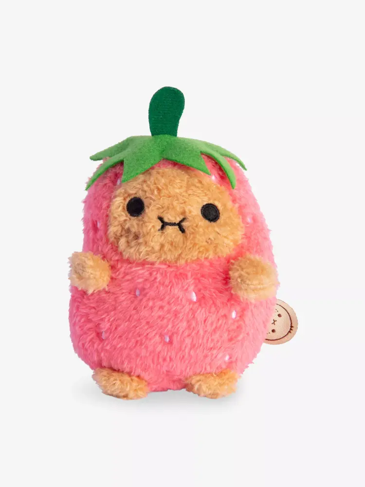 Noodoll Strawberry Ricespud Mini Sitting Plush Toy 13cm