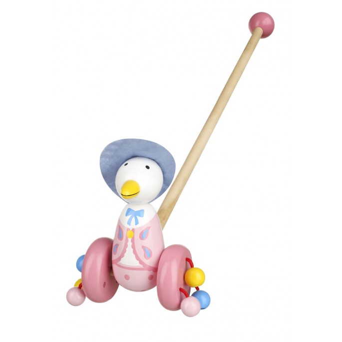 Jemima Puddle-Duck Wooden Push Along (Boxed) - Orange Tree Toys - Image 2