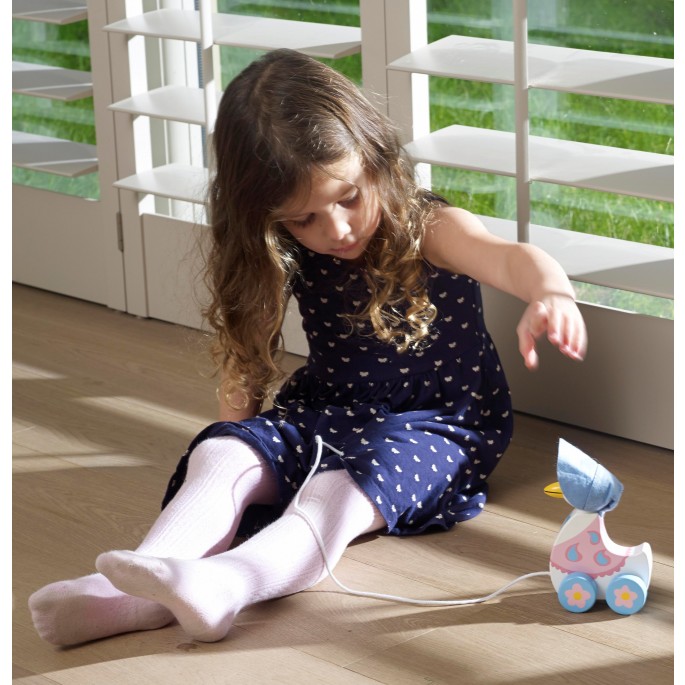 Jemima Puddle-Duck Wooden Pull Along - Orange Tree Toys - Image 3