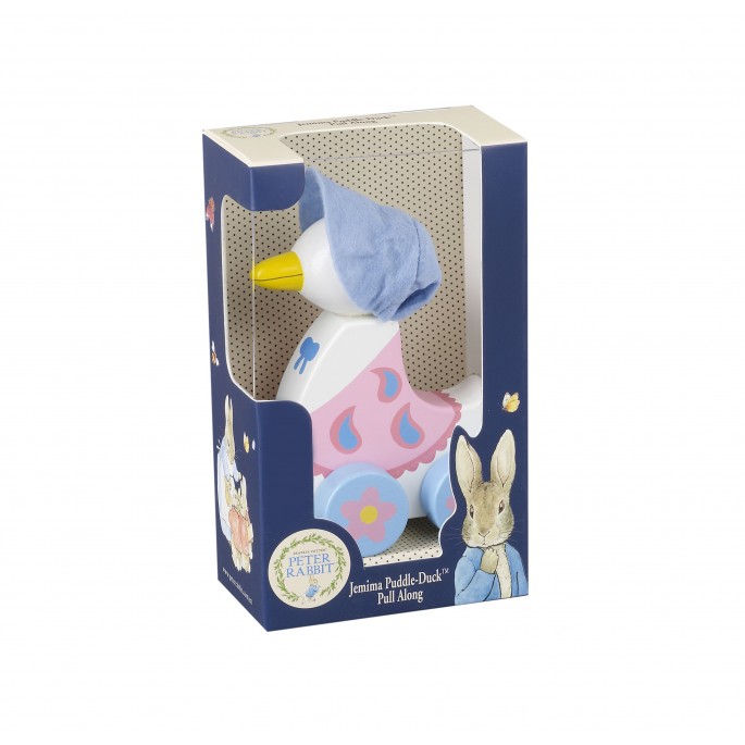 Jemima Puddle-Duck Wooden Pull Along - Orange Tree Toys - Image 2