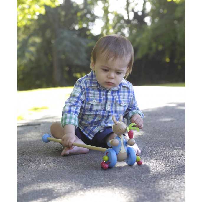 Peter Rabbit Wooden Push Along (Boxed) - Orange Tree Toys - Image 3