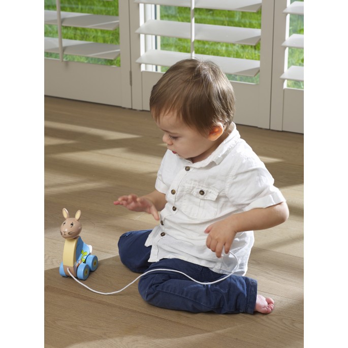 Peter Rabbit Wooden Pull Along - Orange Tree Toys - Image 3