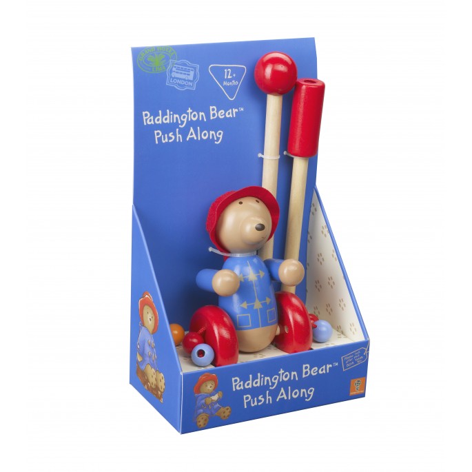 Paddington Bear Wooden Push Along (Boxed) - Orange Tree Toys