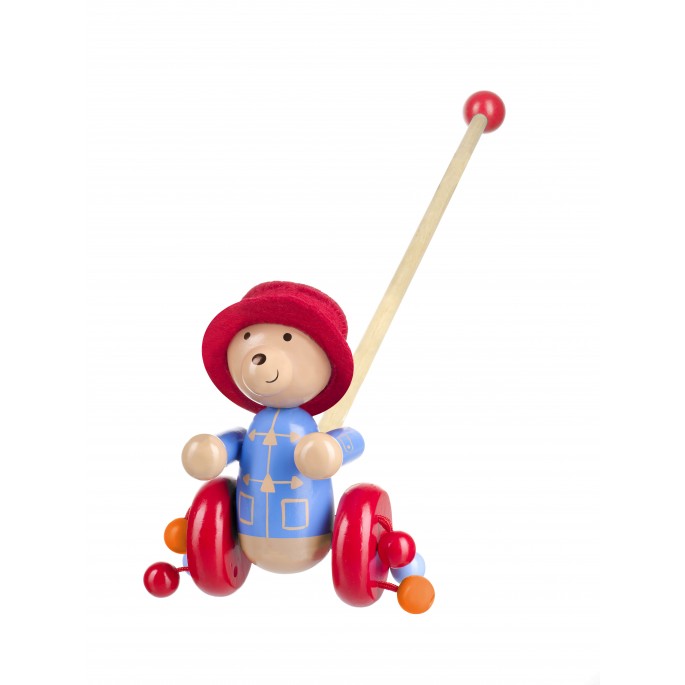 Paddington Bear Wooden Push Along (Boxed) - Orange Tree Toys - Image 2