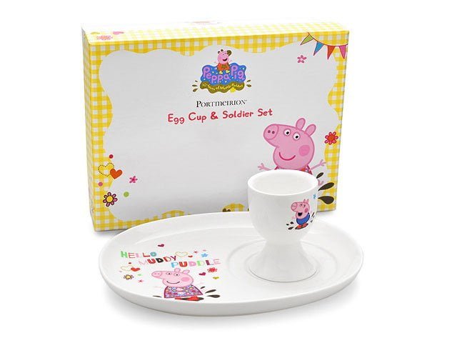 Peppa Pig Egg Cup and Soldier Set - Portmeirion - Image 2