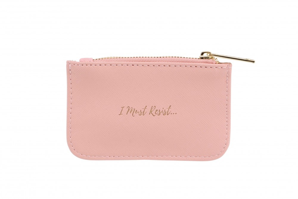 I Must Resist Coral Pink Rectangular Purse - Willow & Rose