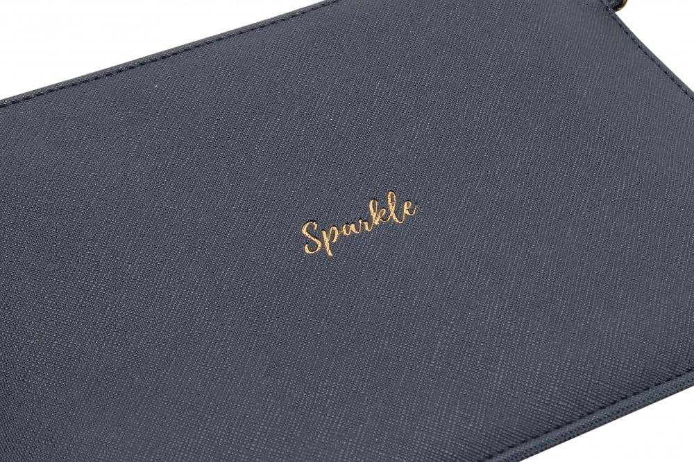 Sparkle Navy Blue Beauty Bag - Willow & Rose - Image 3