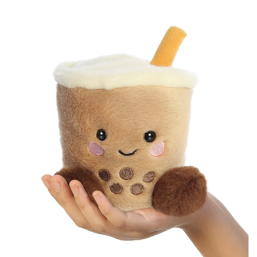 Palm Pals Milky Tea Boba Bubble Tea Soft Toy - Aurora World - Image 2