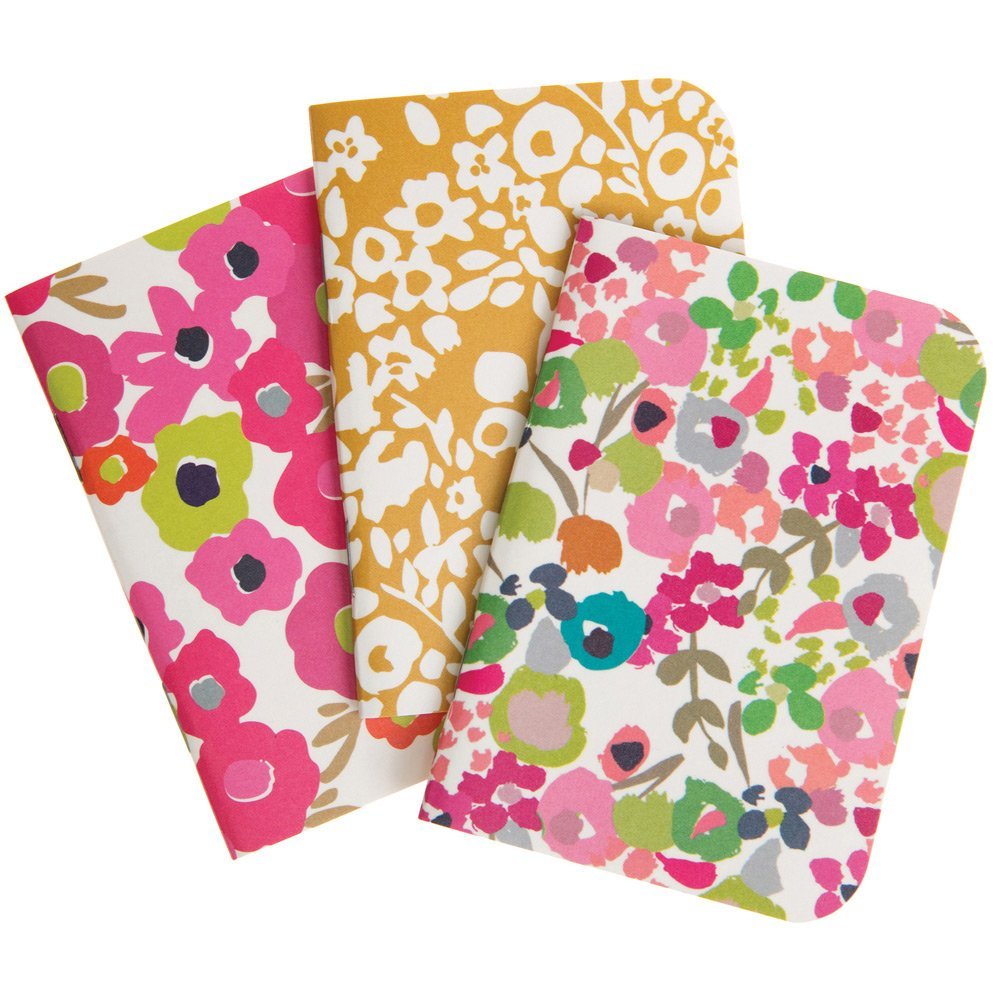 Ditsy Pocket Notebook Set Of 3 - Caroline Gardner