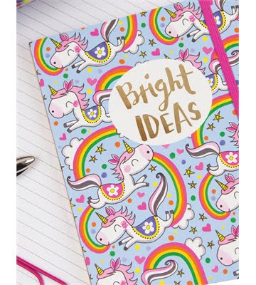 Bright Ideas Unicorns A5 Notebook - Rachel Ellen Designs - Image 2