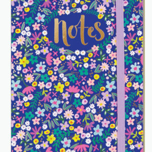 Navy Floral A6 Notebook - Rachel Ellen Designs