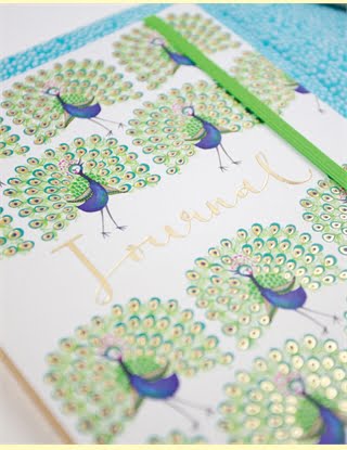 Peacock Journal A5 Notebook - Rachel Ellen Designs - Image 2