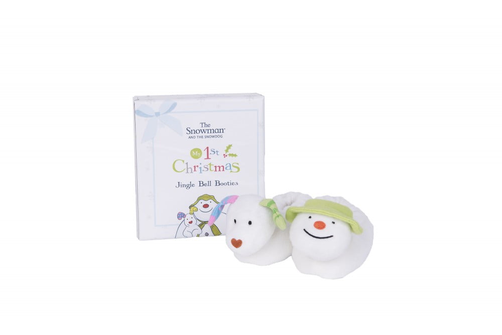The Snowman and The Snowdog My First Christmas Jingle Bell Booties - Image 2