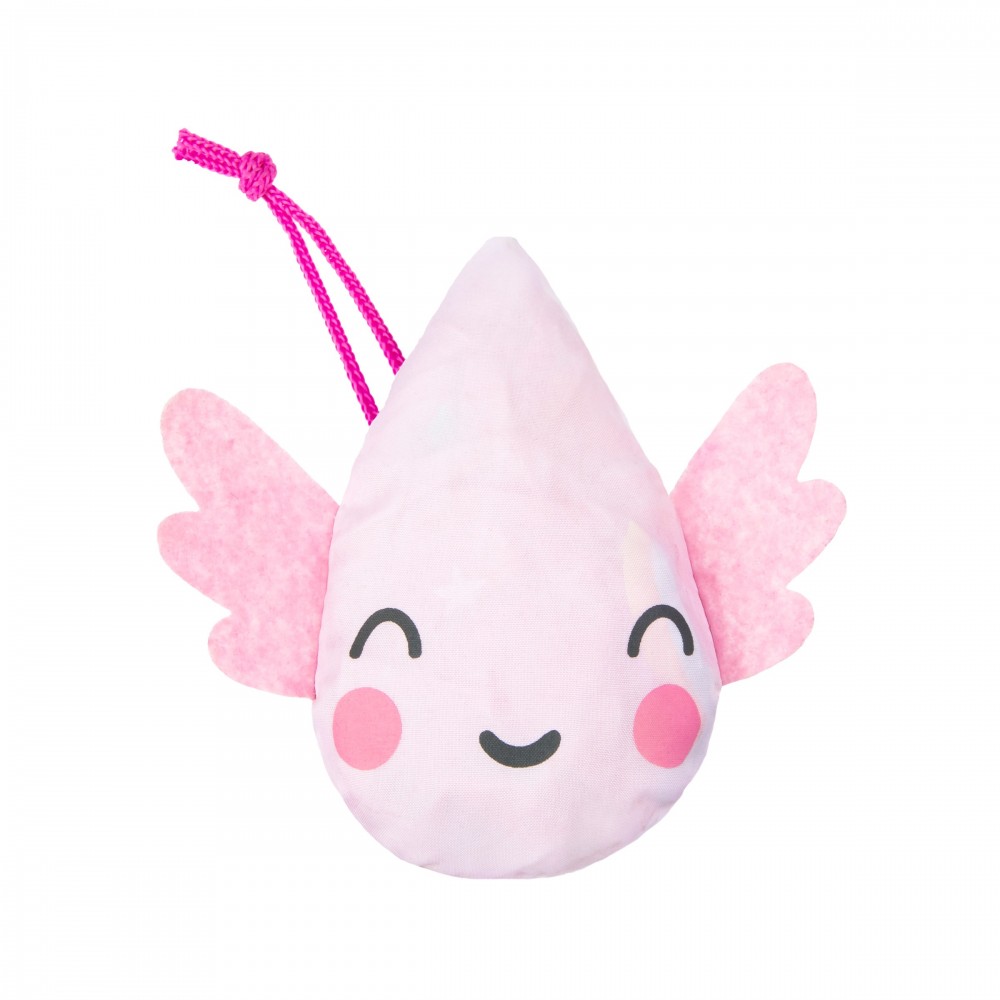 Rainbow Unicorn Raindrop Foldable Shopping Bag - Sass and Belle - Image 2