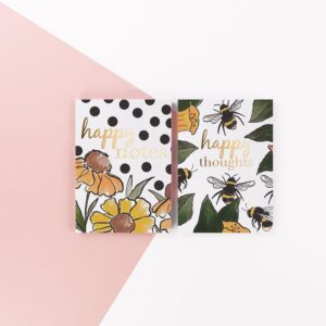 Secret Garden Two Pack of Notebooks - Happy Thoughts and Happy Notes - Soul UK, SGNBP03