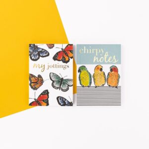 Secret Garden Two Pack of Notebooks - My Jottings and Chirpy Notes - Soul UK, SGNBP02