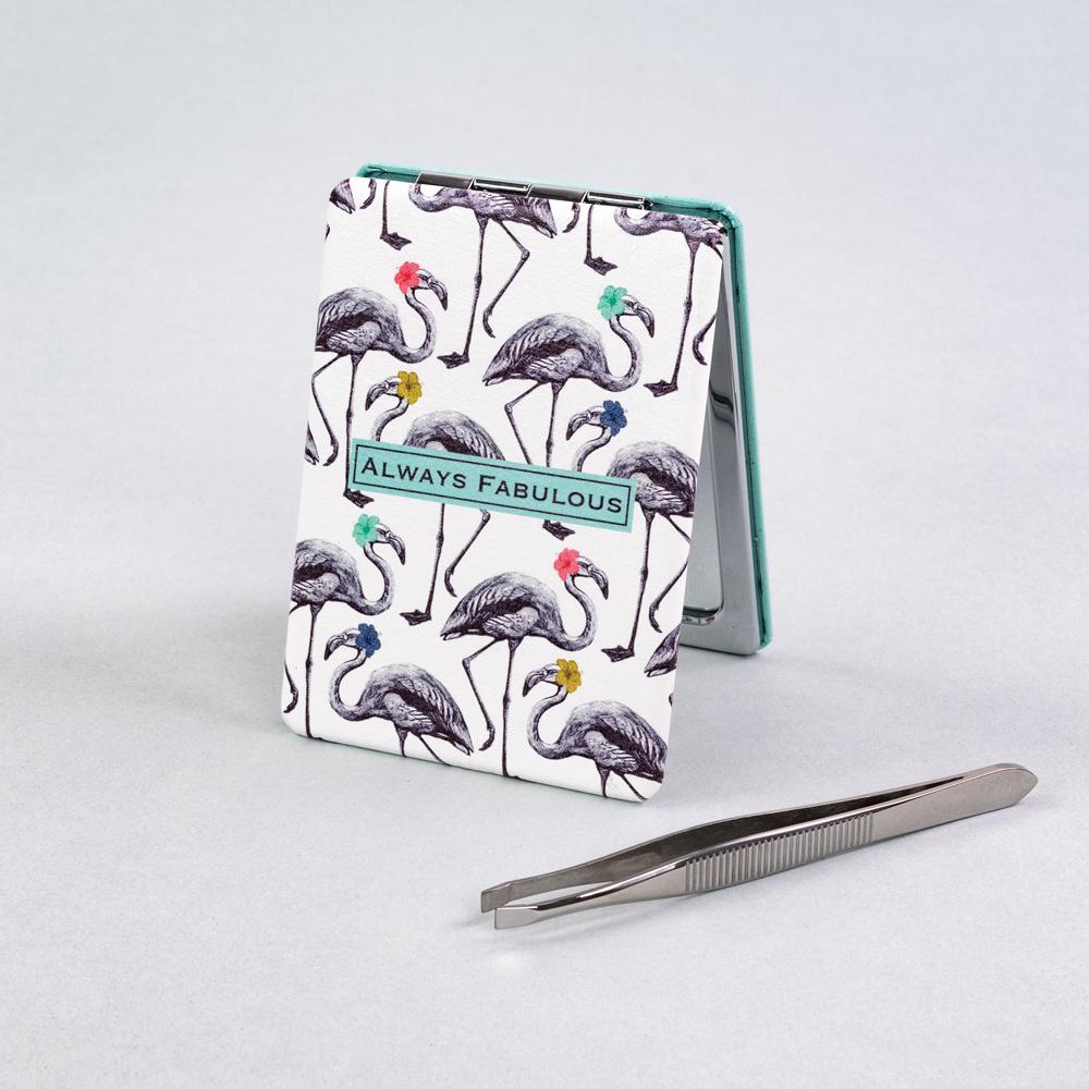 Always Fabulous Flamingo Compact Mirror - Soul UK