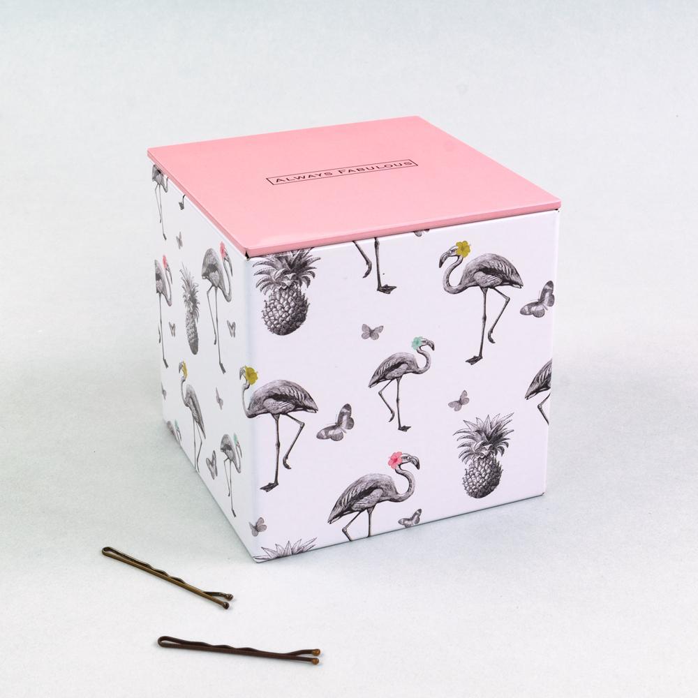 Always Fabulous Flamingo Medium Metal Tin - Soul UK