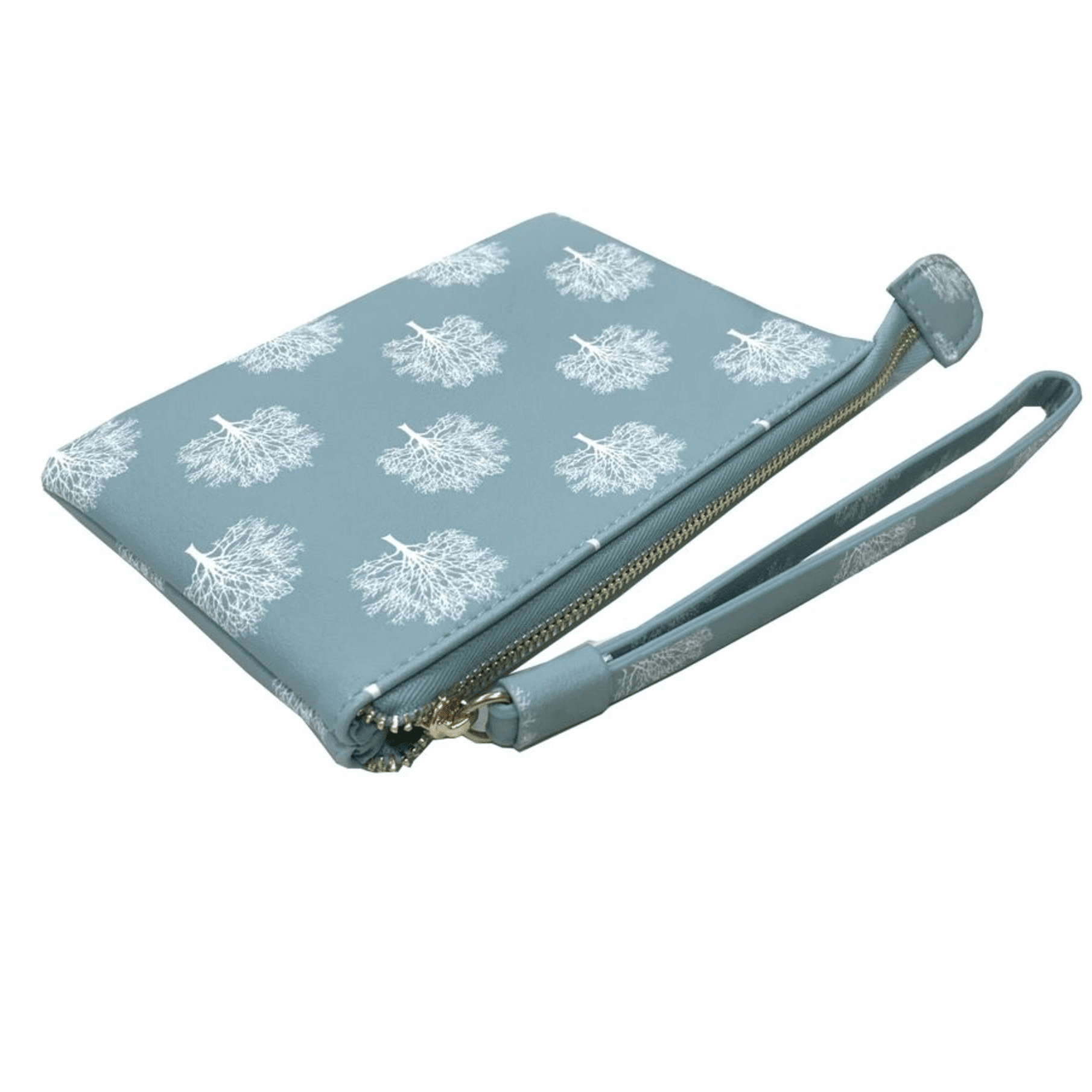 Red Cuckoo - 333 - Blue Trees Zipped Top Purse - Image 4